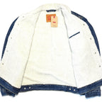 LEVIS Mens Recycled Sherpa Jacket Denim Jean Trucker Jacket Blue L