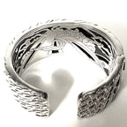 JOHN HARDY Womens 18k Gold .925 Silver Naga Scales Kick Cuff (MSRP $2,995)