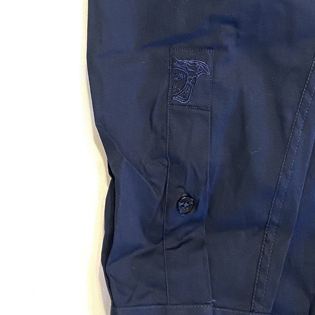 VERSACE Collection Mens Trend Fit Spread Collar Dress Shirt Blue (MSRP $195)
