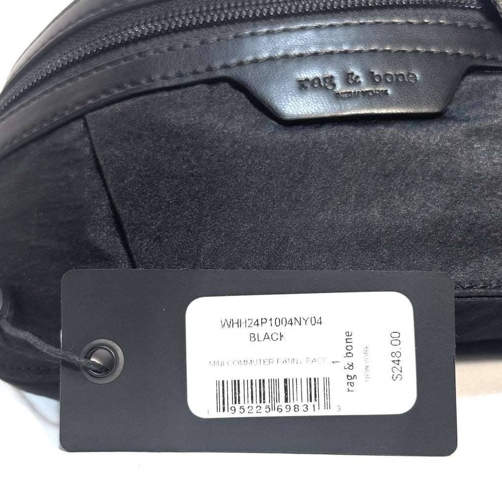 RAG & BONE Mini Commuter Nylon Crossbody Fanny Pack Bag Black (MSRP $248)