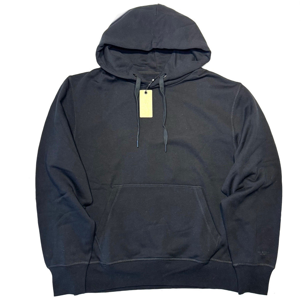RAG & BONE Mens Logo Sleeve Cotton Hoodie Sweatshirt Black (MSRP $275)