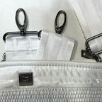 THINK ROYLN Yacht Bum Bag 2.0 Shoulder Crossbody Raffia White (MSRP $118)