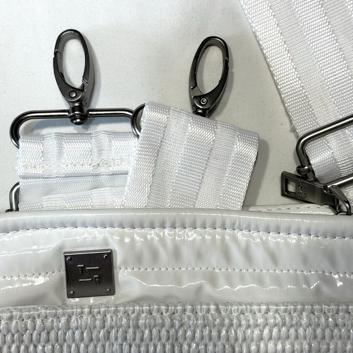 THINK ROYLN Yacht Bum Bag 2.0 Shoulder Crossbody Raffia White (MSRP $118)