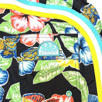 SUNDEK Mens 7in Floral Printed Board Shorts Swim Trunks Multi Black (MSRP $139)