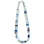JOHN HARDY Womens .925 Silver Colorblock Lapis Lazuli Blue Agate Choker Necklace