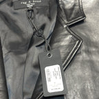RAG & BONE Mens Shift Leather Two Button Blazer Jacket Black 42 (MSRP $1,298)
