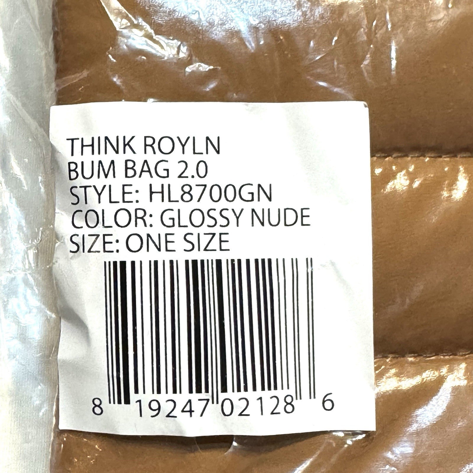 THINK ROYLN Bum Bag 2.0 Shoulder Crossbody Glossy Nude Tan (MSRP $108)