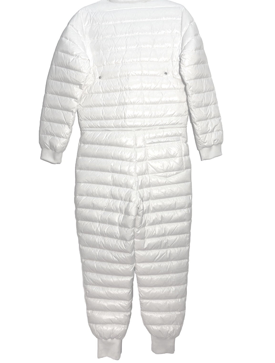 LUXTON Womens Down Ski Jumpsuit White M (MSRP $1,150)