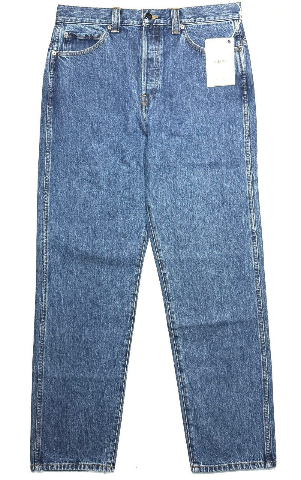 KHAITE Womens Corben High Rise Straight Leg Denim Jeans Boone Blue (MSRP $540)