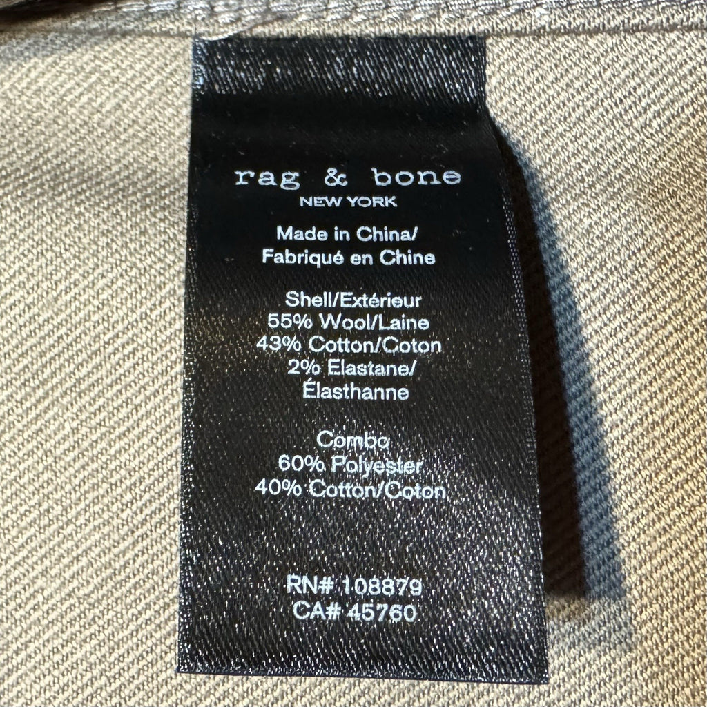 RAG & BONE Mens Tessuti di Sondrio Wool Jack Shirt Jacket Brown (MSRP $598)