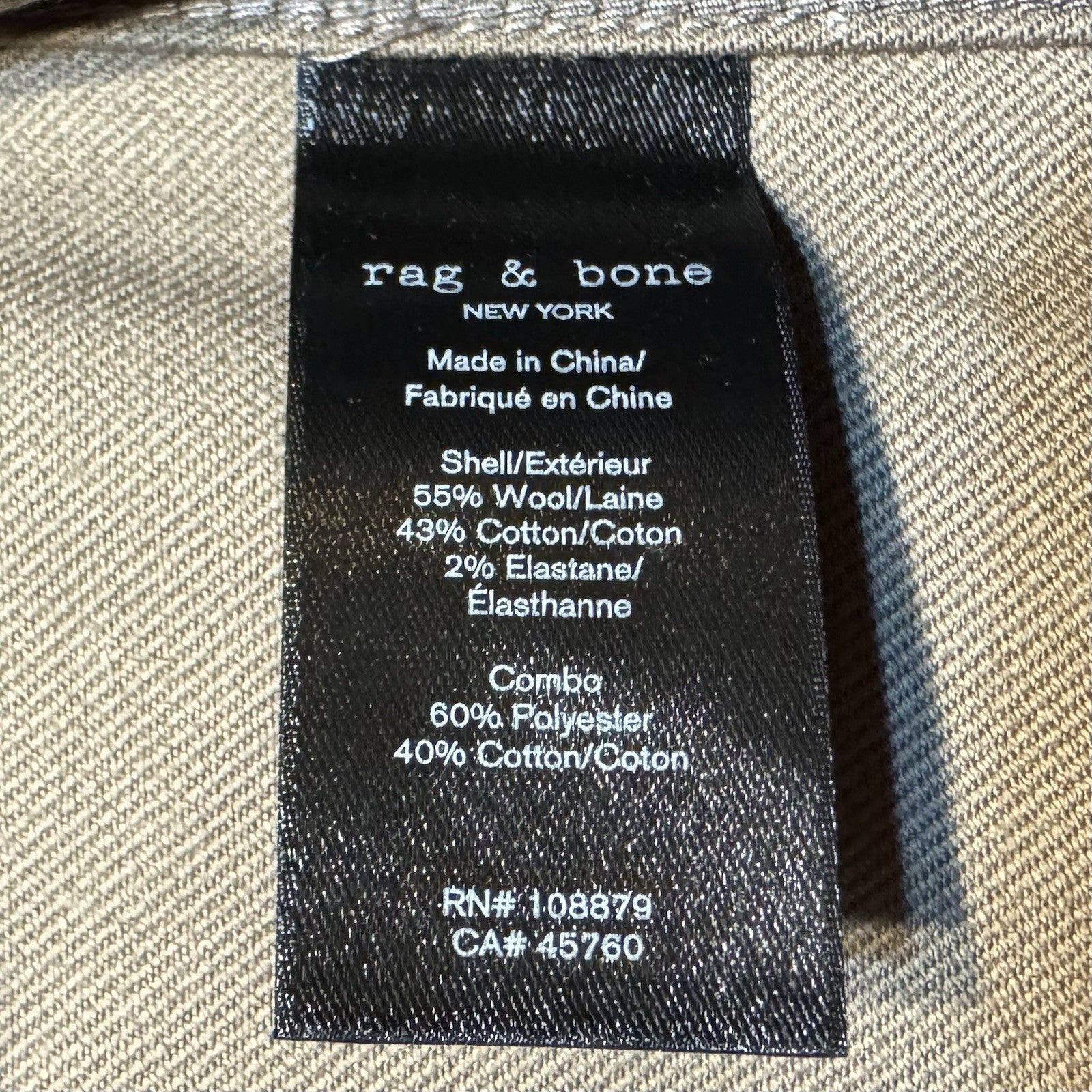 RAG & BONE Mens Tessuti di Sondrio Wool Jack Shirt Jacket Brown (MSRP $598)