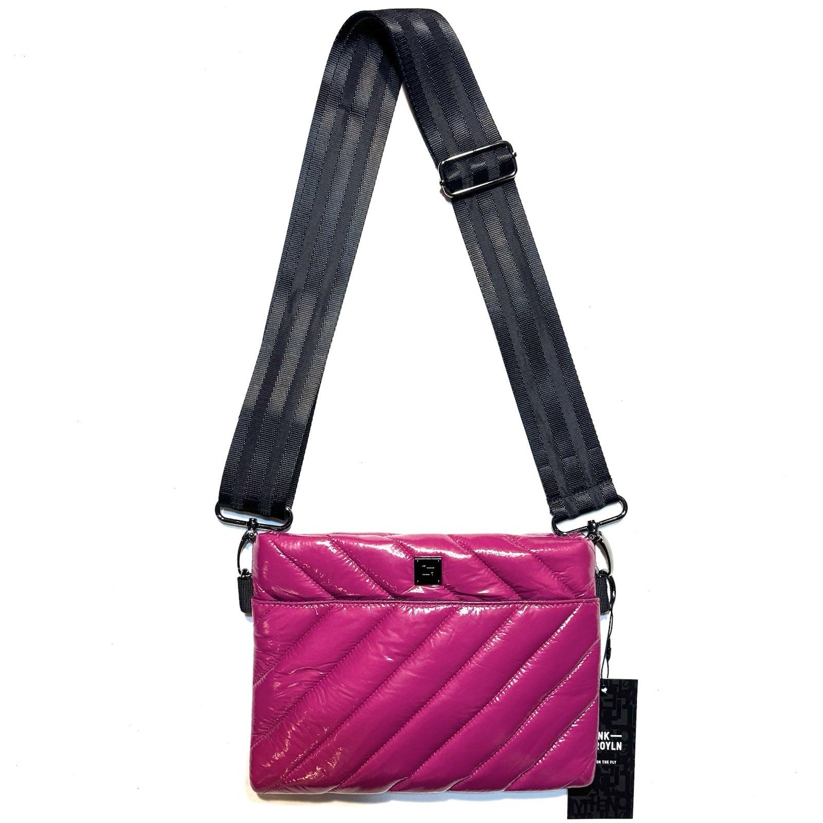 THINK ROYLN Diagonal Bum Bag 2.0 Shoulder Crossbody Glossy Garnet (MSRP $108)