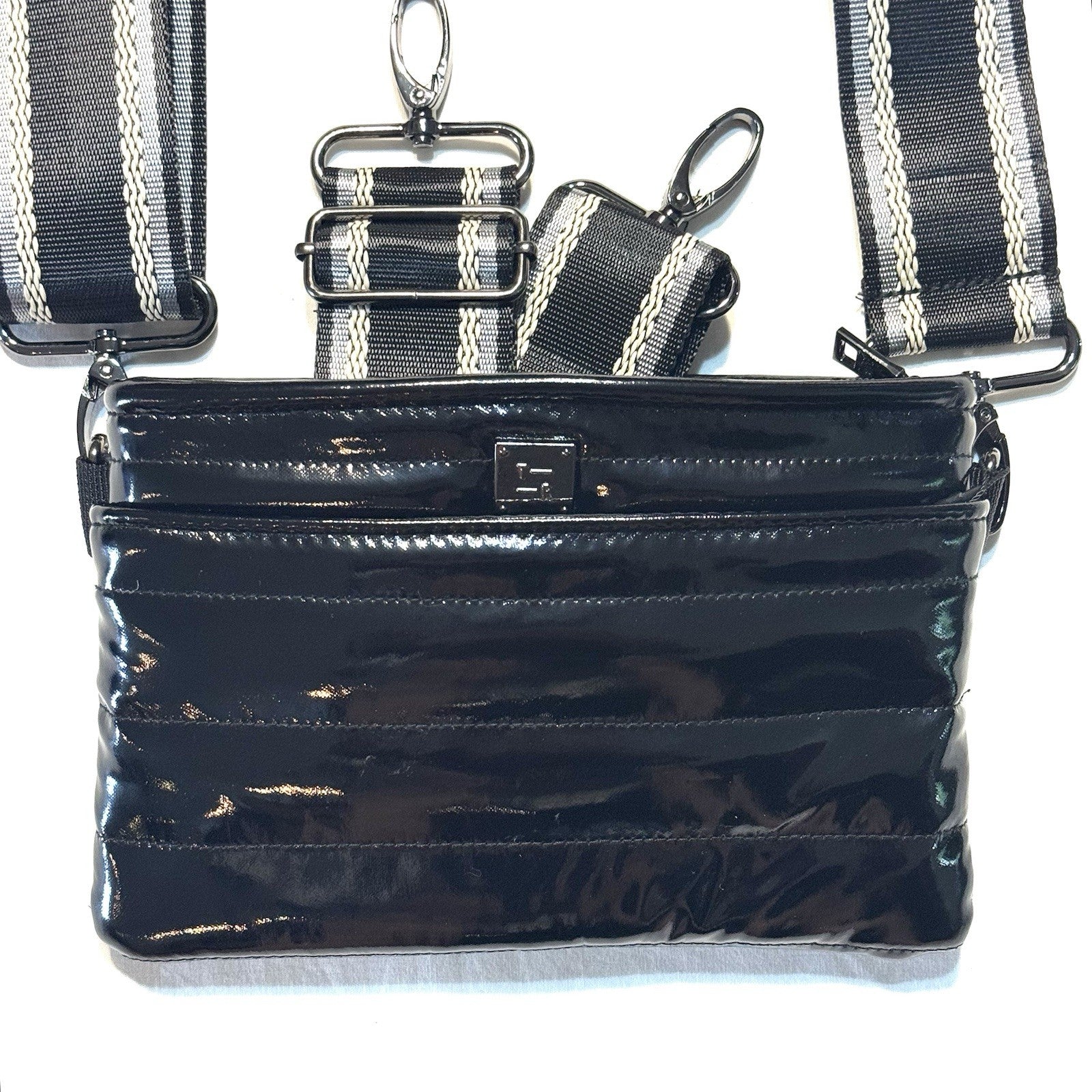 THINK ROYLN Bum Bag Shoulder Crossbody Patent Black (MSRP $98)