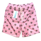 ICE CREAM Billionaire Boys Club Cones N Bones Logo Swim Shorts Pink (MSRP $125)