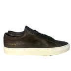 COMMON PROJECTS Mens Summer Achilles Leather Sneakers Dark Grey 41 (MSRP $505)