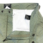 TODD SNYDER Mens 7in Geometric Tailored Swim Shorts Trunks Green (MSRP $248)