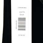 VERONICA BEARD Josette Velvet Sleeveless Crystal Halter Dress Black (MSRP $798)