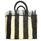 VERONICA BEARD x Dans La Main Stripe Natural Woven Straw Tote Bag (MSRP $325)