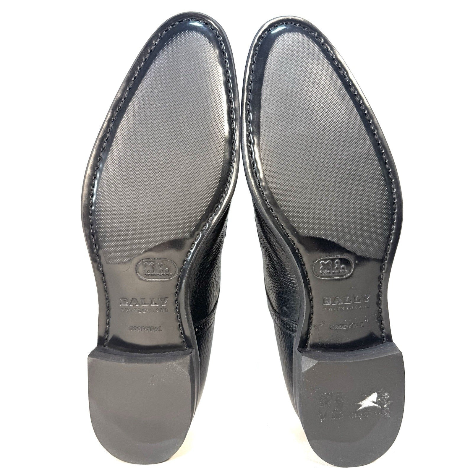 BALLY Scribe Mens Scrivani Deerskin Leather Derby Shoes Black 10 (MSRP $1,260)
