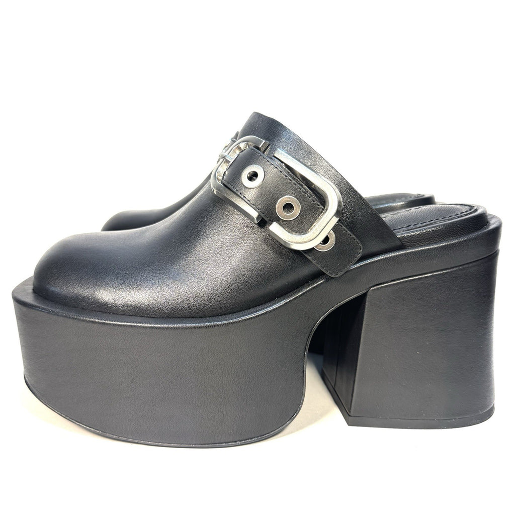 MARC JACOBS Womens The J Marc Platform Leather Clog Black 9 (MSRP $495)