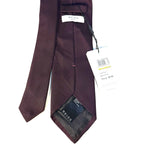 REISS Mens Molat Wool Blend Twill Neck Tie Dark Plum Burgundy (MSRP $95)