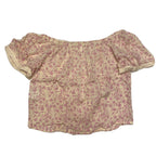 COOL CHANGE Womens Floral Paisley Off Shoulder Rayon Cropped Top Purple S