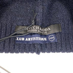 SCOTCH & SODA Alpaca Wool Club Artistique Beanie Cap Hat Navy Blue (MSRP $78)