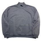 PARKE Womens Classic Heritage Mockneck Sweatshirt Dark Grey L/XL