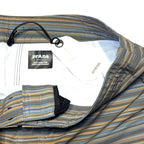 PRANA Mens 7in Fenton Board Shorts Swim Trunks Flint Stripe Grey 30 (MSRP $65)