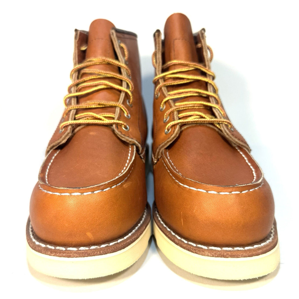 RED WING Womens Classic Moc Lace Up Boots Oro Legacy Brown 8.5 (MSRP $320)