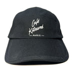 CAFE KITSUNE Unisex Logo Embroidered 5 Panel Cap Hat Black (MSRP $120)