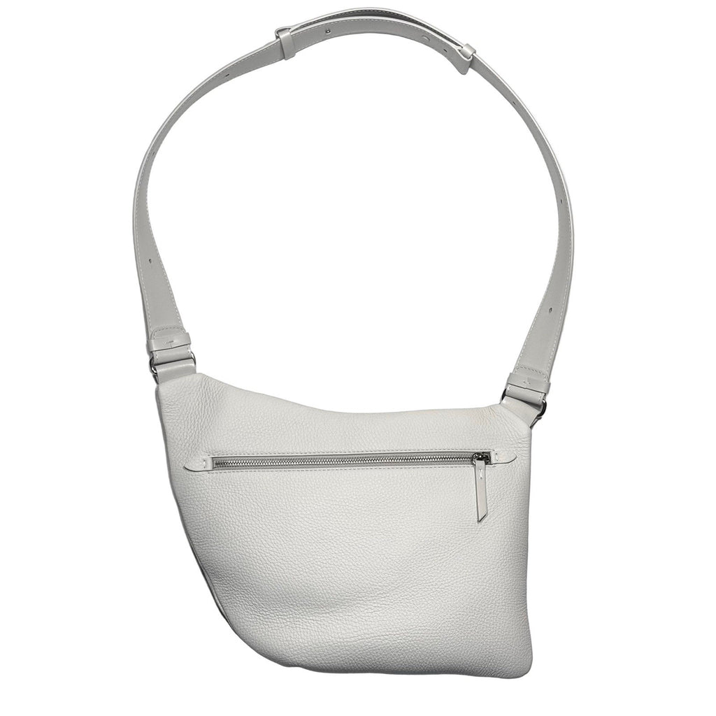 MAISON MARGIELA Womens 5AC Soft Leather Shoulder Bag Off White (MSRP $1,665)