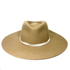 RAG & BONE Womens Florence Wool Felt Fedora Hat Camel Beige (MSRP $295)