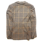 RAG & BONE Womens Bianca Plaid Check Blazer Jacket Brown 2 (MSRP $650)