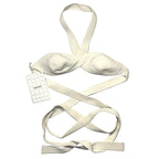 KHAITE Womens Rooke Halterneck Strappy Bralette Top Ivory S (MSRP $1,080)