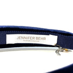 JENNIFER BEHR x Veronica Beard Tori Velvet Headband Navy Blue (MSRP $188)