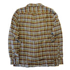 TODD SNYDER Mens Multi Gingham Flannel Two Pocket Camp Shirt Brown (MSRP $228)