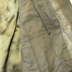 RICK OWENS Mens Classic Leather Flight Bomber Jacket Olive Green 50 -MSRP $2,745