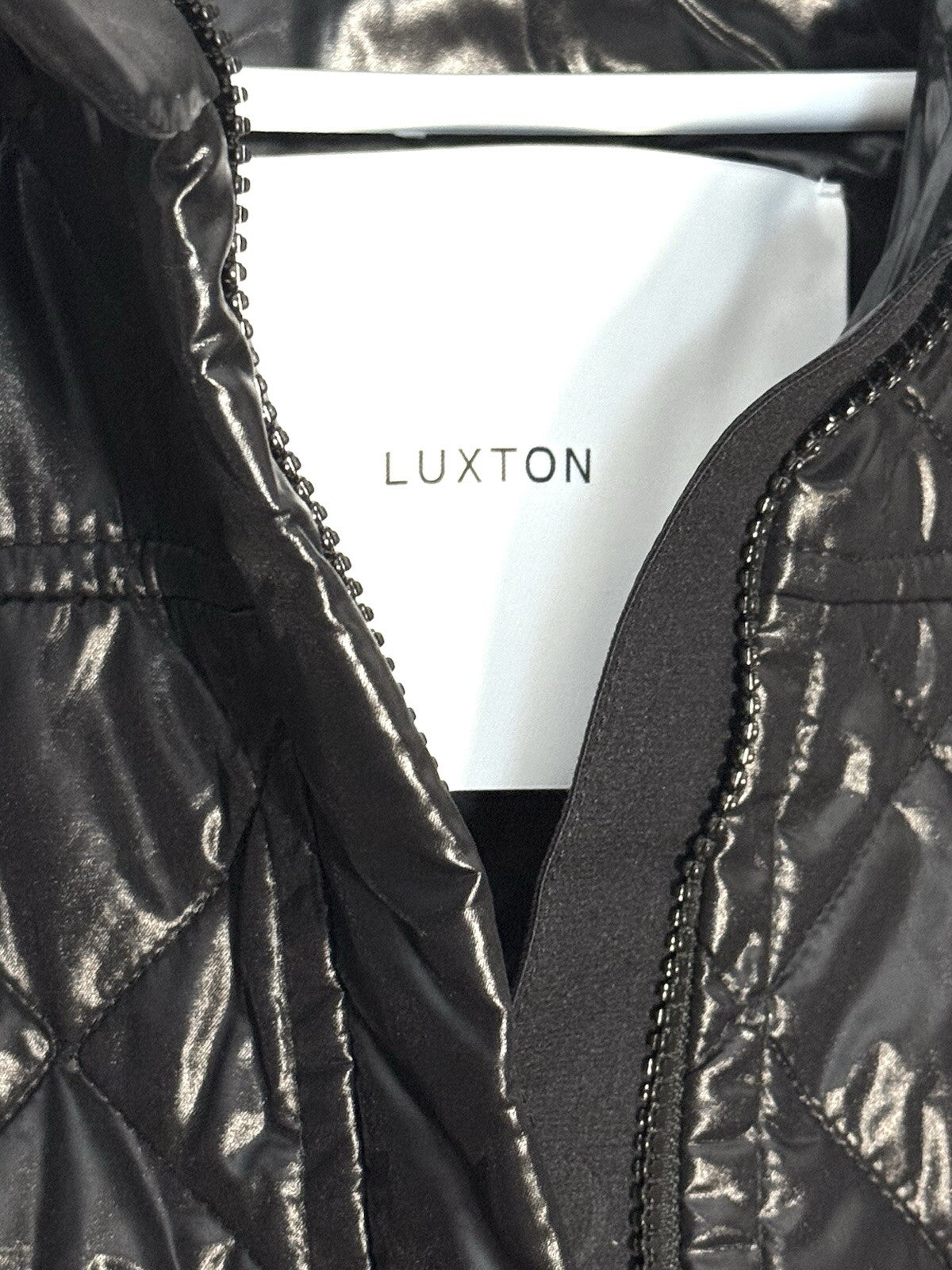 LUXTON Womens Original Quilted Ski Jumpsuit Black (MSRP $850)