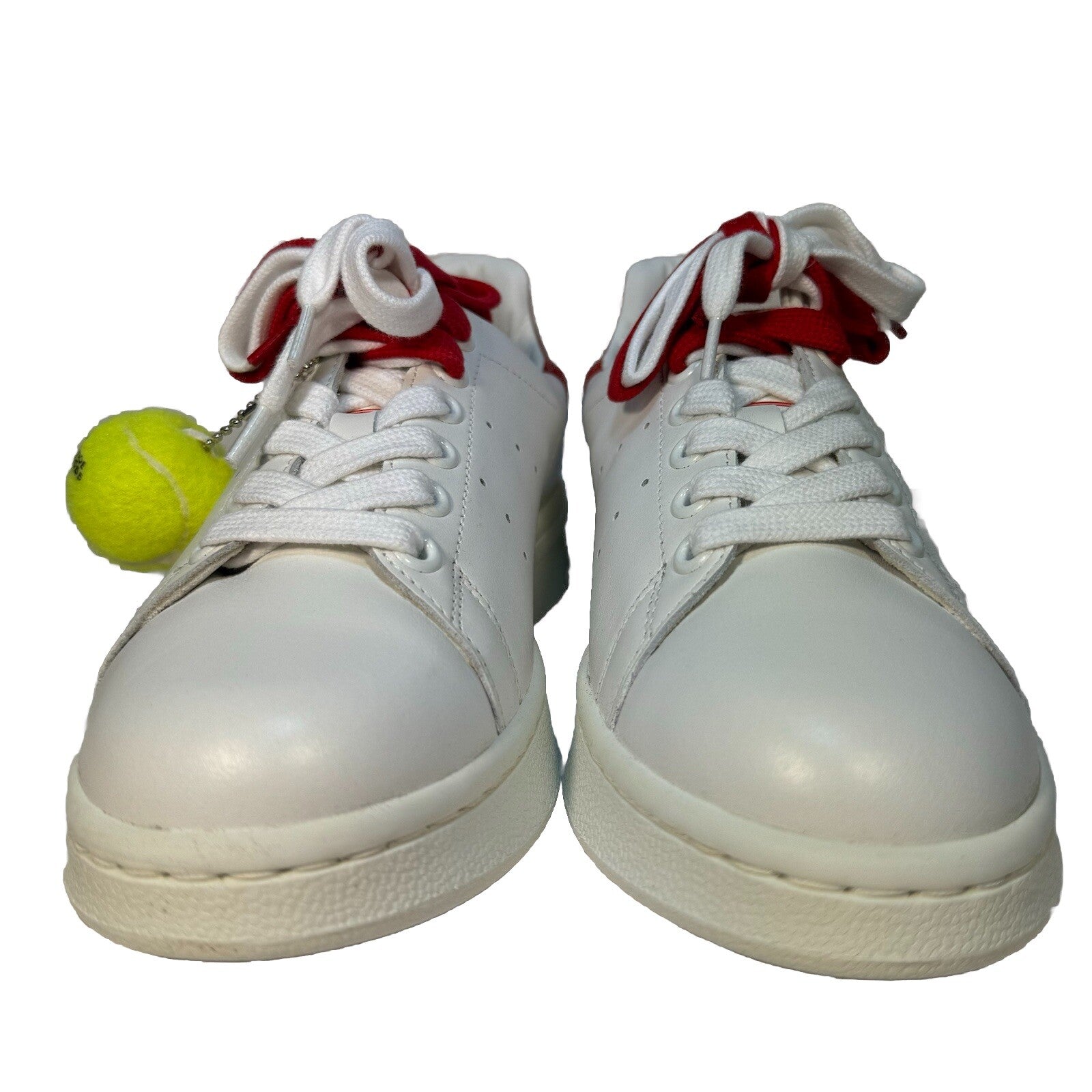 MARC JACOBS Womens The Tennis Shoe Leather Sneaker White Red (MSRP $275)