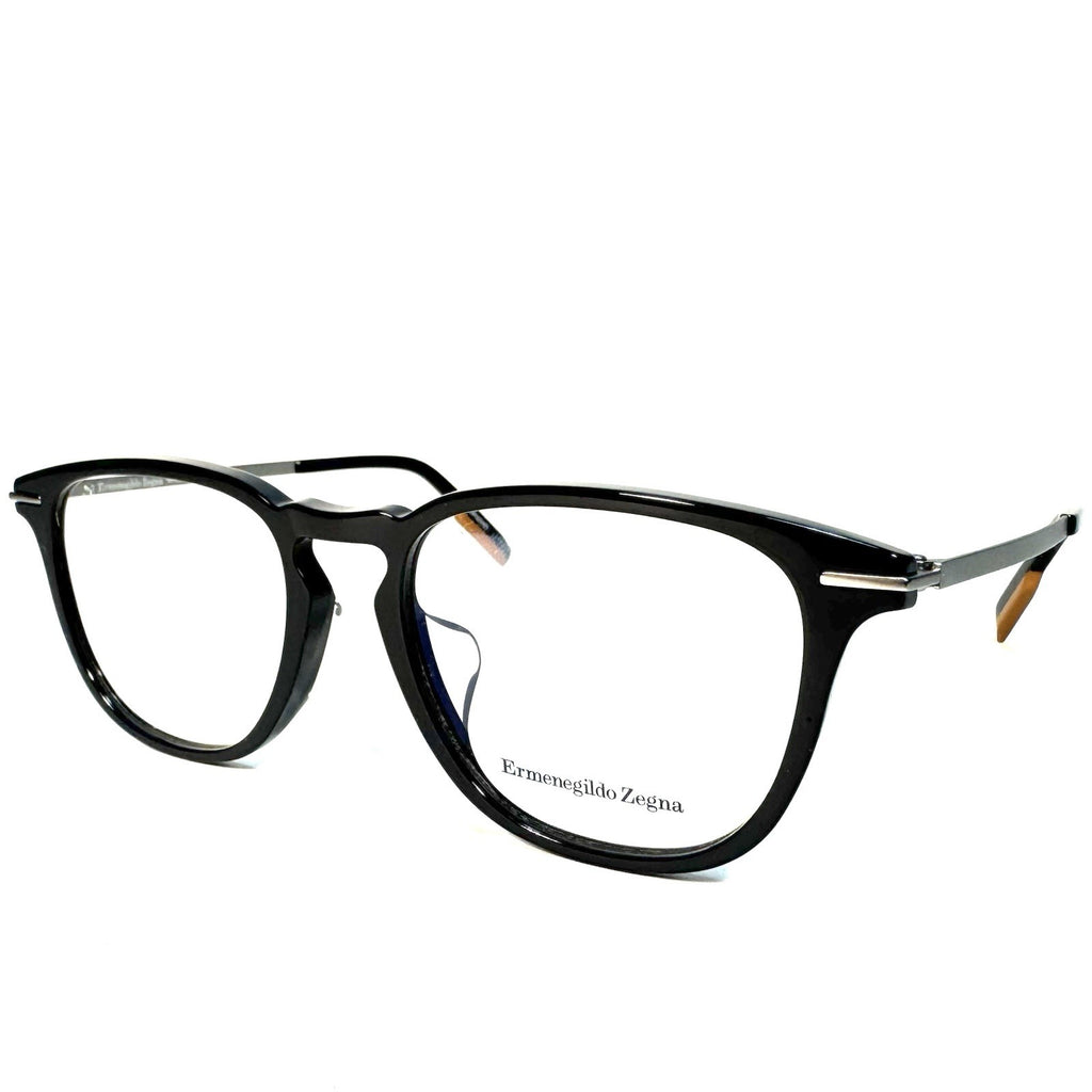 ERMENEGILDO ZEGNA Mens EZ5224 005 Round Eyeglasses Frames Black (MSRP $275)