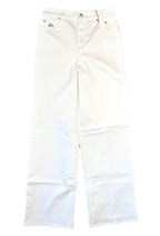 ALEXANDER MCQUEEN Womens Wide Leg Stonewash Denim Jeans White (MSRP $1,090)