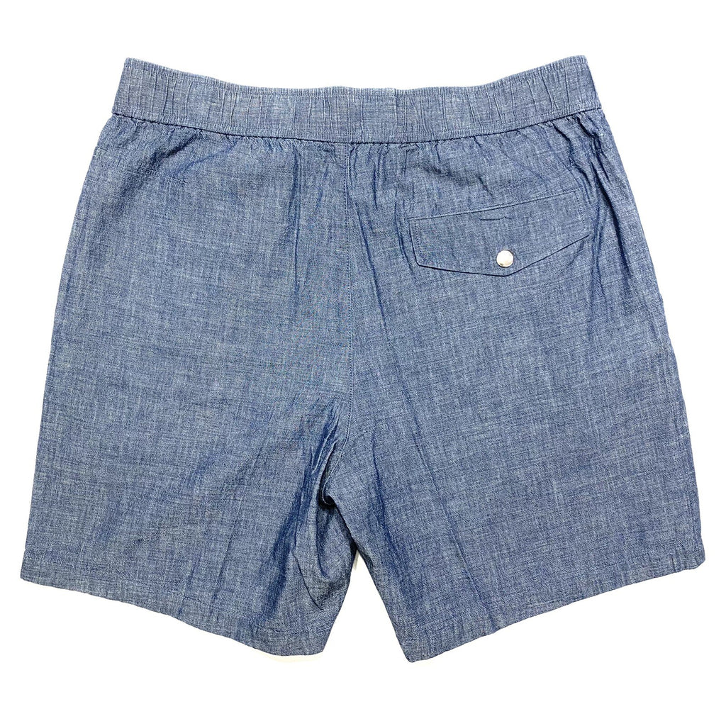 RAG & BONE Mens Eaton Pull On Chambray Cotton Shorts Blue (MSRP $225)