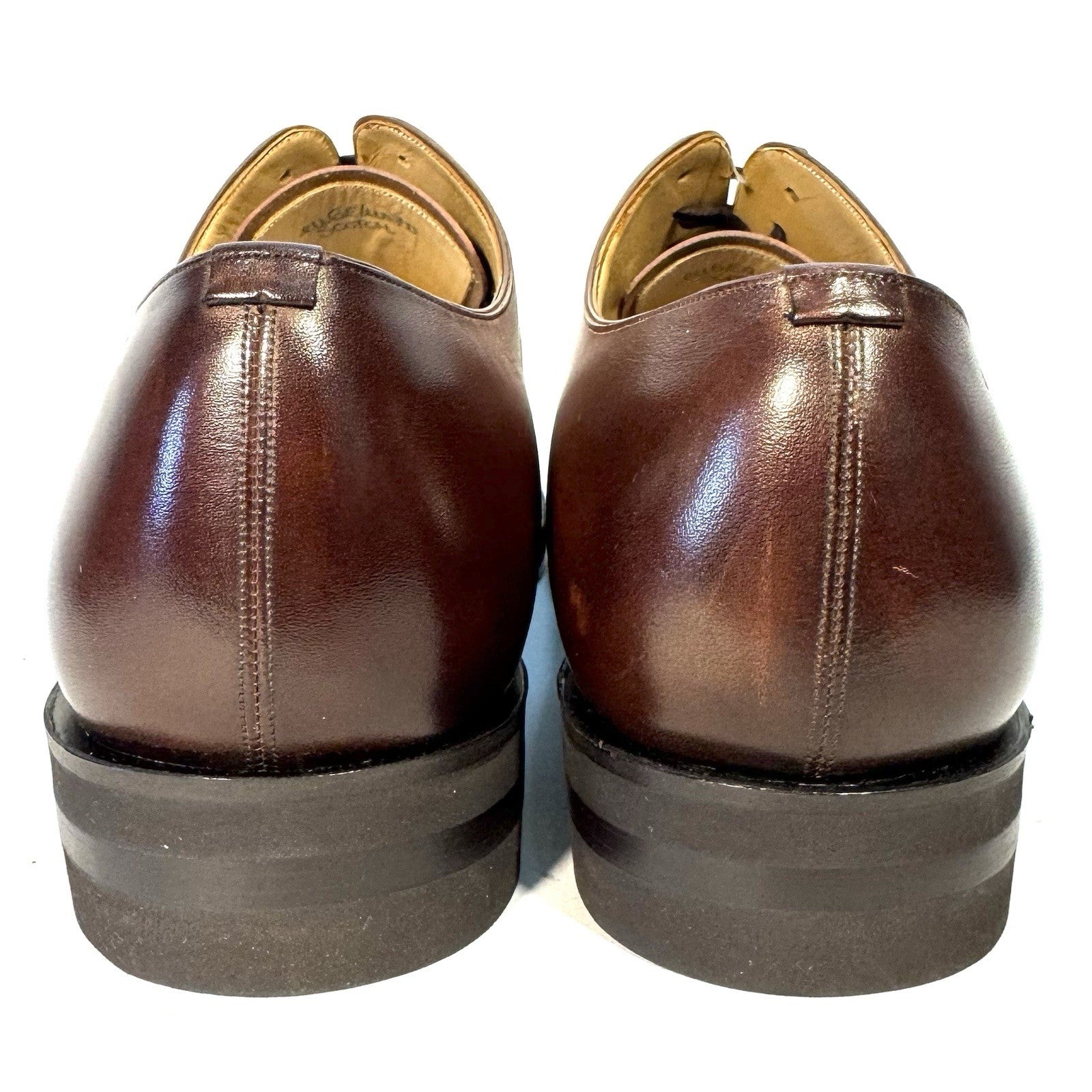 BALLY Scribe Mens Scotch Calf Leather Lace Up Dress Shoes Brown 7 (MSRP $1,200)