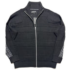 RAG & BONE Mens Colton Wool Zip Through Sweater Jacket Black XL (MSRP $498)