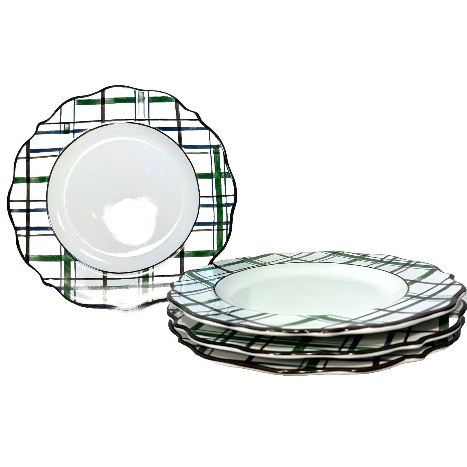 JULISKA x Veronica Beard Bohemian Vine Dessert Salad Plate Set for 4 (MSRP $192)