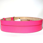ALEXANDER MCQUEEN Womens Duke Calf Leather Double Wrap Belt Pink (MSRP $920)