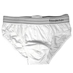 ERMENEGILDO ZEGNA Mens Stretch Cotton Midi Brief Underwear White S