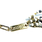 ISABEL MARANT Womens Beaded Choker Necklace Gold White