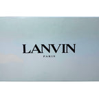 LANVIN Mens Lite Curb Suede Leather Low Top Sneakers Navy Blue (MSRP $590)